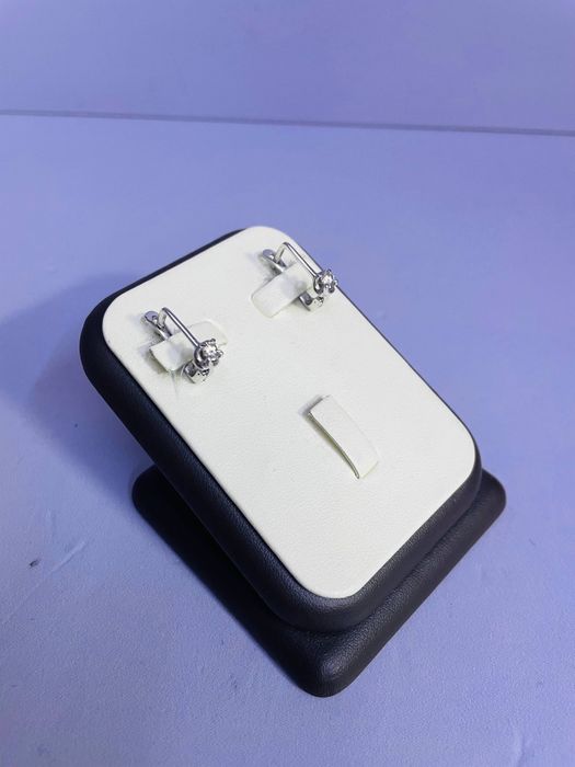 Золотые серьги с бриллиантами/ СА 540855