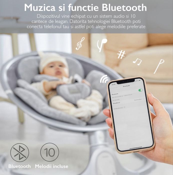 Leagăn electric pentru bebelusi!