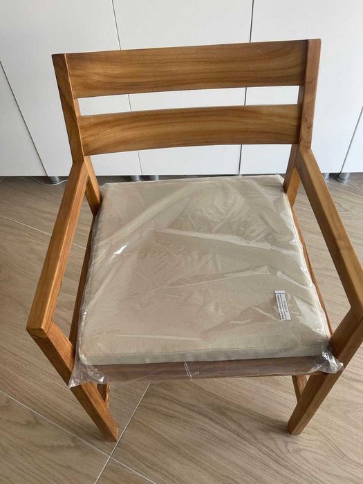 Scaun Terasa | Lemn masiv de tec cu finisaj natural Raki  |