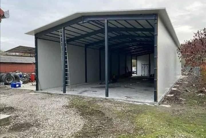 Vând hală metalică 12x25