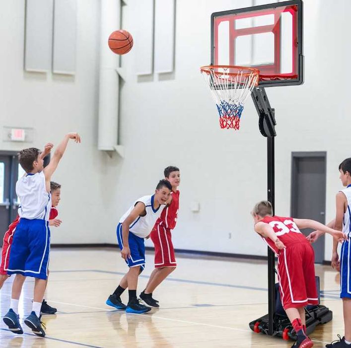 Баскетбольная стойка-210(от 160 до 210) х82х58 см Доставка бесплатно