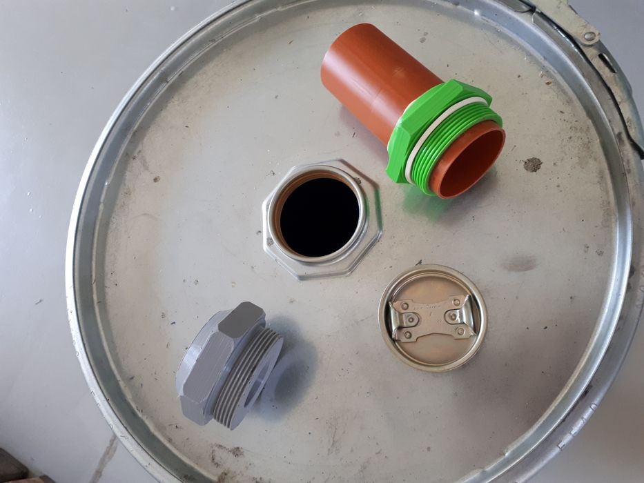 Преход с резба за варели / циклон аспирация