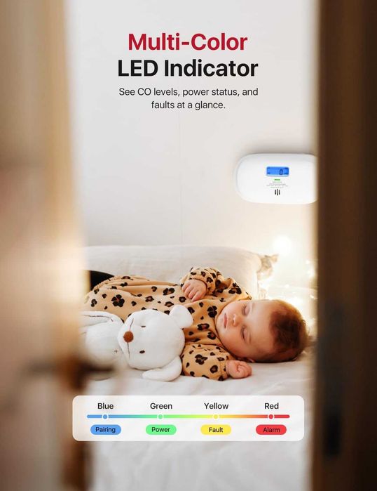 X-Sense Smart Carbon Monoxide Detector – детектор за въглероден оксид