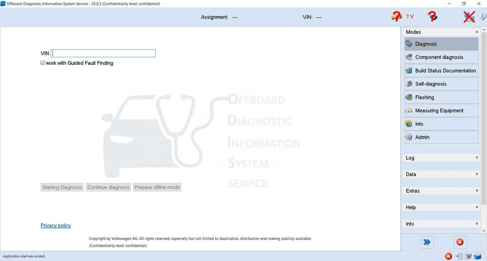 Tester/Diagnoza VNCI VAS6154A/Odis S25.0.1/E19.0.1+Leptop Utilizat Panasonic CF-20 cu softurile instalate