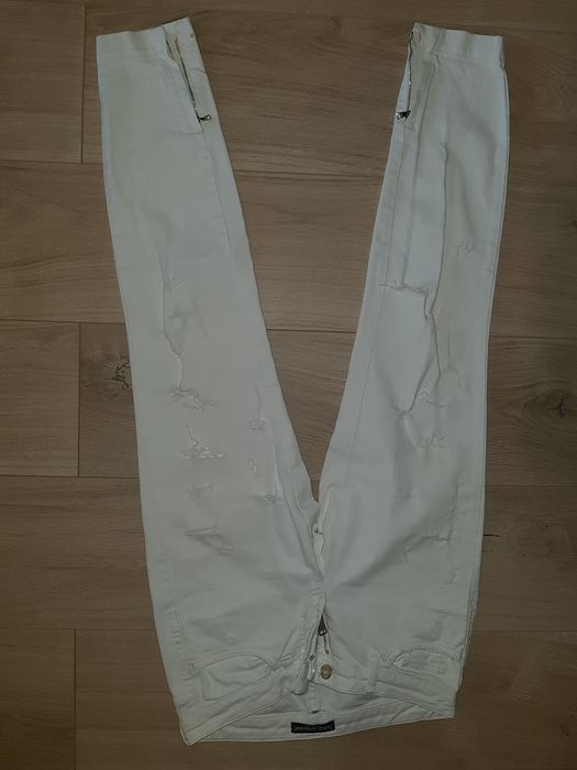 Blugi albi Dolce Gabbana