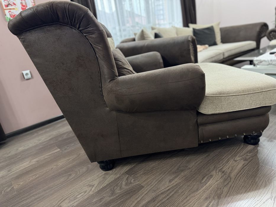 Холна гарнитура -диван + два фотьойла