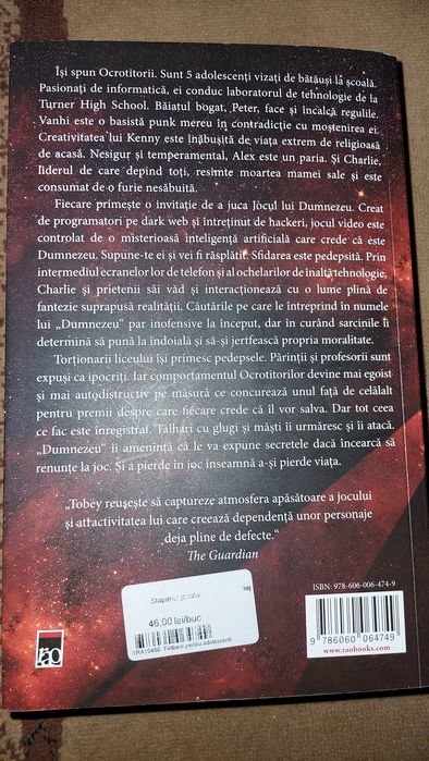 Carte  Danny Tobey:  Stapanul jocului