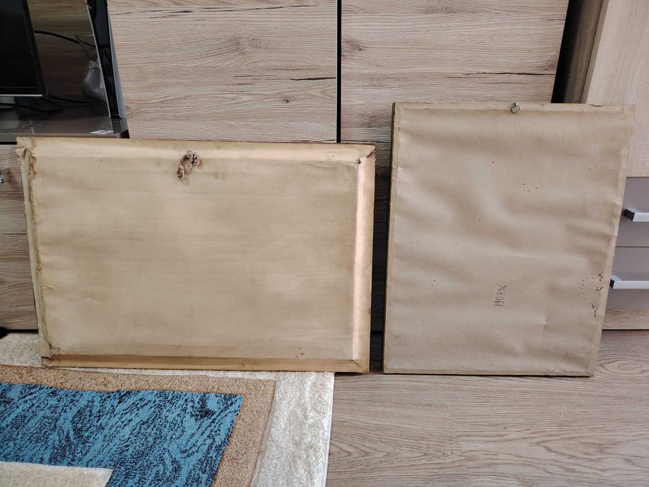 Tablou vechi in ulei cu rama din lemn