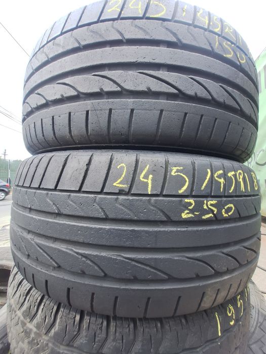 2 anvelope vara 245/45r18 Bridgestone rft runflat Montaj Gratuit