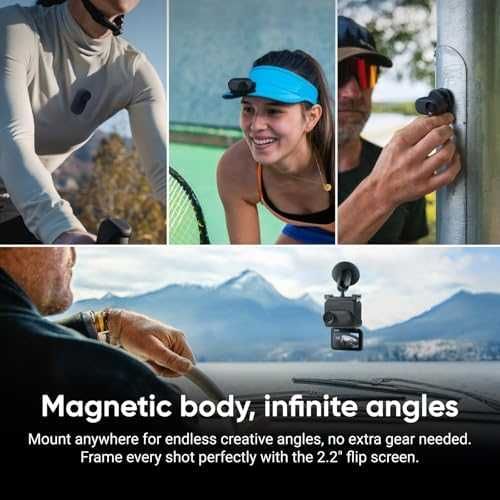 Нова Insta360 GO 3S 64GB Черна 4K Екшън Камера, Водоустойчива, Vlog