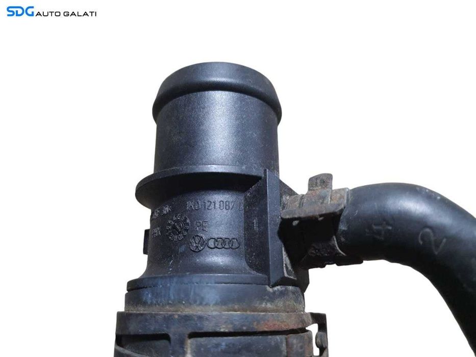 Furtun Conducta cu Flansa Lichid Racire Motor Termostat Pompa Apa Volkswagen Golf 5 1.4 1.6 2003 - 2008 Cod 1K0121087D [N2049]