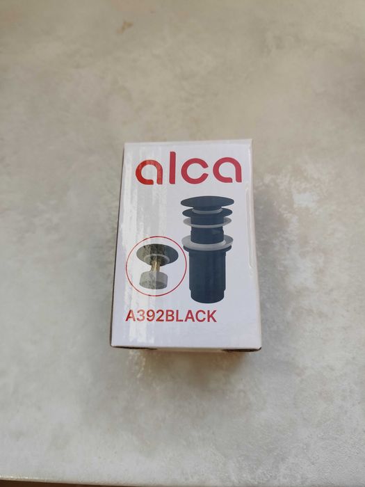 Клик сифон за умивалник Alca A392 Black Edition