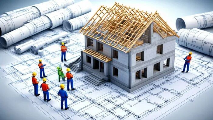 Профессиональная бригада строителей