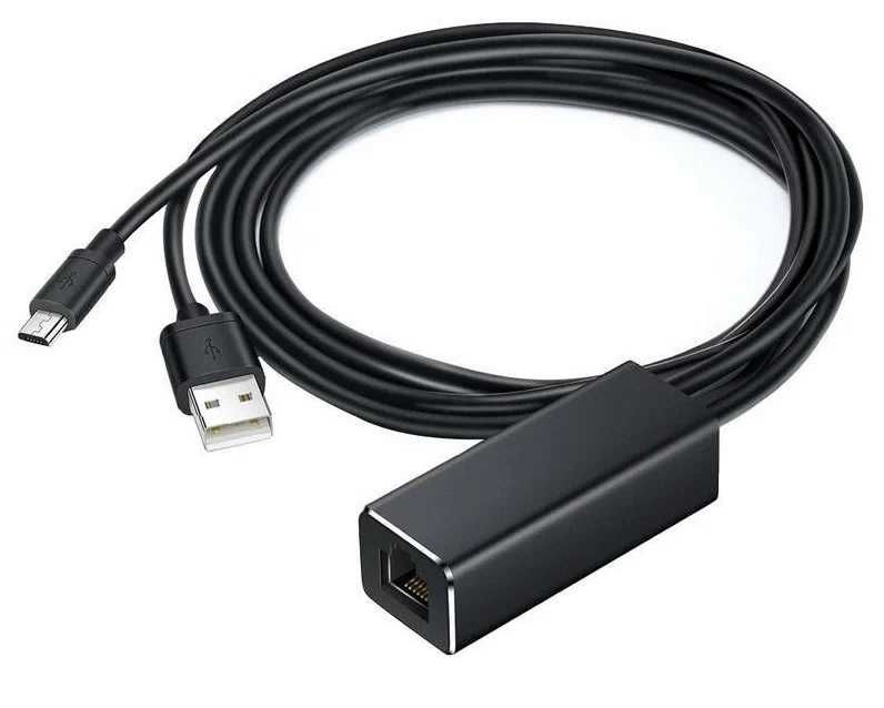 Адаптер переходник с Micro USB на Ethernet LAN RJ45