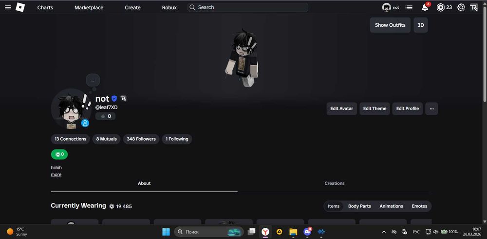 Аккаунт Roblox Жирный