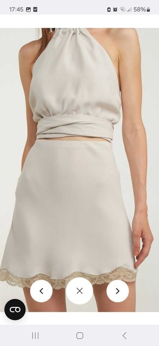 Черен цвят Комплект LINNE пола и потник.