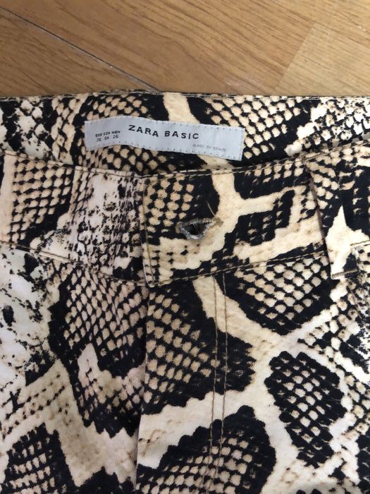 Blugi animal print Zara S