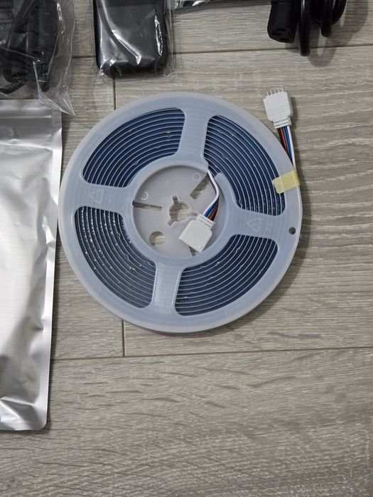 Bandă LED COB RGB + Alb Cald 5M WiFi – 784 LED/m, 24V, Alexa & Google