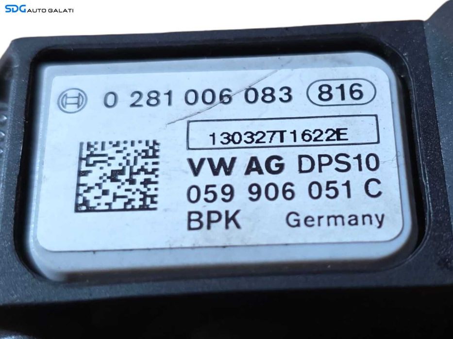 Senzor Presiune Gaze Evacuare Seat Alhambra 2.0 TDI 2010 - 2015 Cod 059906051C 0281006083 [N1863]