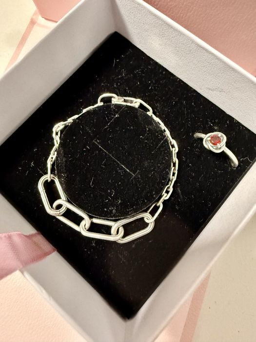 Pandora гривна и пръстен