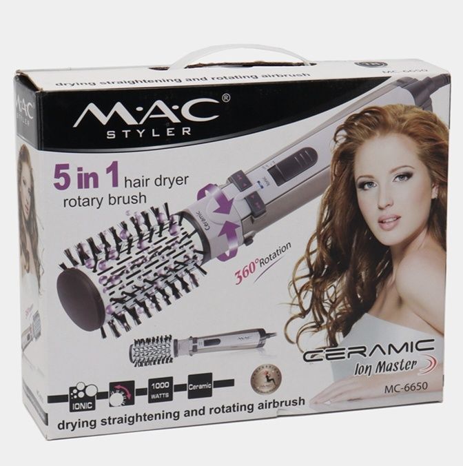 Супер скидка !!! абсолютно новый, набор фен расчёски Mac styler 5 в 1
