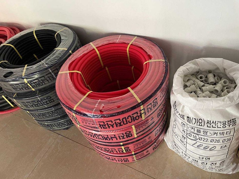 Гофрированные трубы из ПНД (полиэтилен низкого давления) Korea