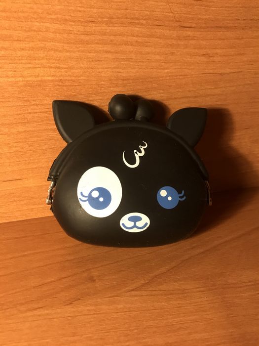 Кошелек кошка, в черной расцветке