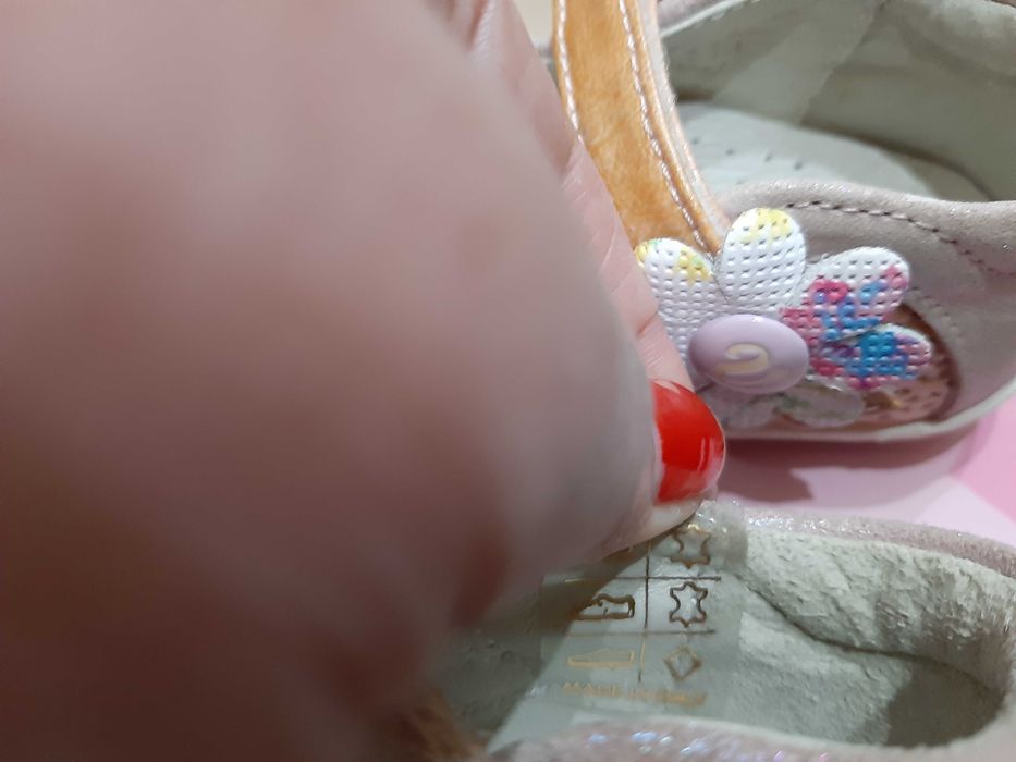 НОВИ! Ергономични Детски Обувки ЕСТЕСТВЕНА Кожа на NOTAS Гърция! №19