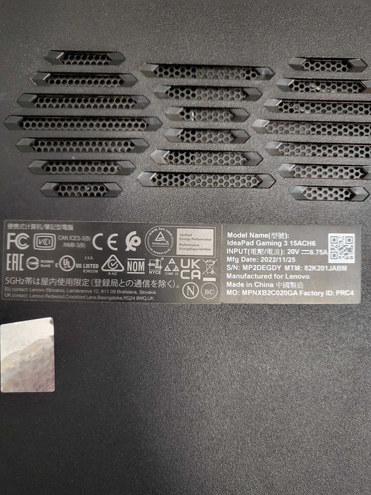 лаптоп Lenovo IdeaPad Gaming 3 15ACH6