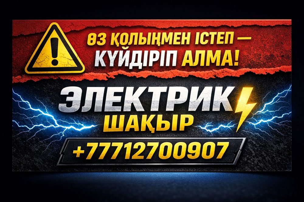 Өте сапалы электромонтаж бізде.