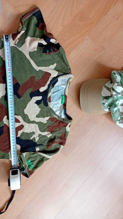 tricou benetton si sapca, bumbac