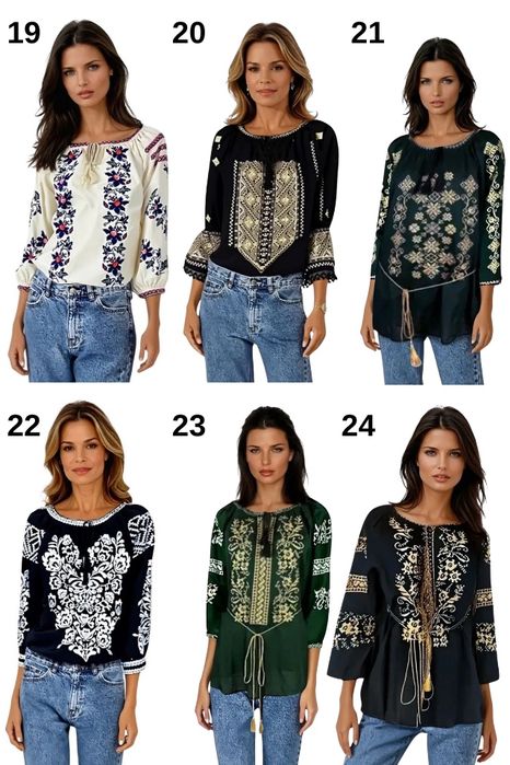 Bluze Traditionale de damă din Bumbac 100% - Colectie Noua 2026