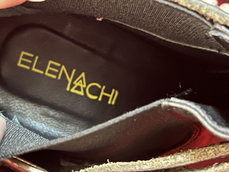 Botine piele Elena Iachi 37 negre