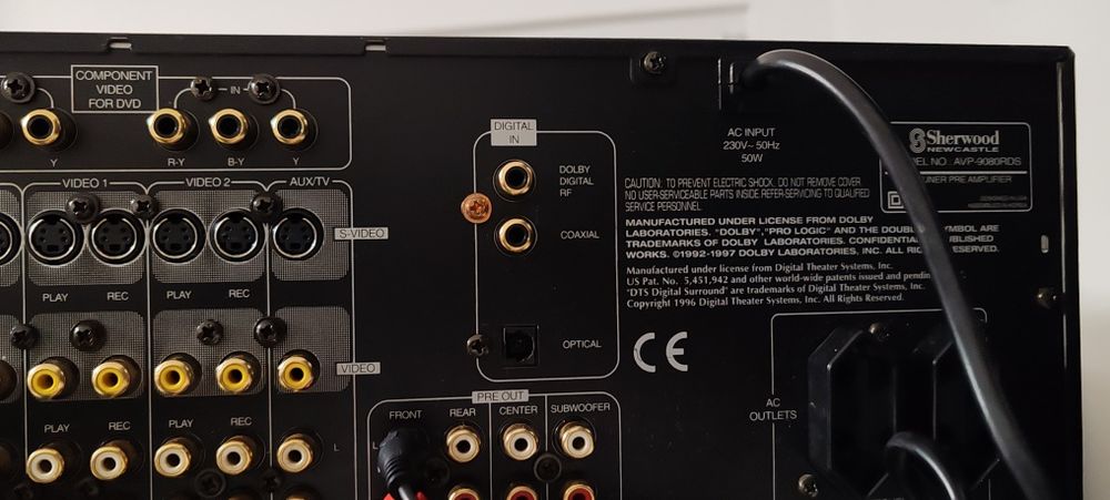 Preamplificator high end Sherwood AVP 9080 RDS