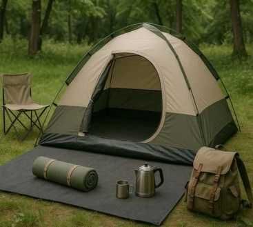 Подложка за палатка, За къмпинг, Непромокаема, Сив