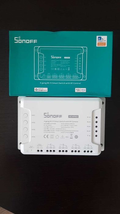 Новый четырех канальный wi-fi переключатель Сонофф 4CH PRO