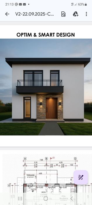 Teren cu proiect si autorizare de construcție