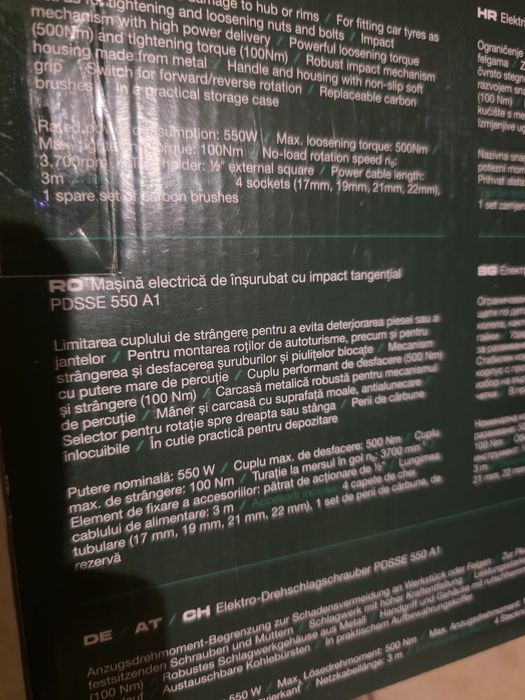 Vand Pistol Impact/Fierestrau crengi/Lanterna Parkside, Garantie, Nou