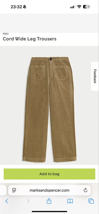 Брюки Marks & Spencer (вельвет) - 10 UK