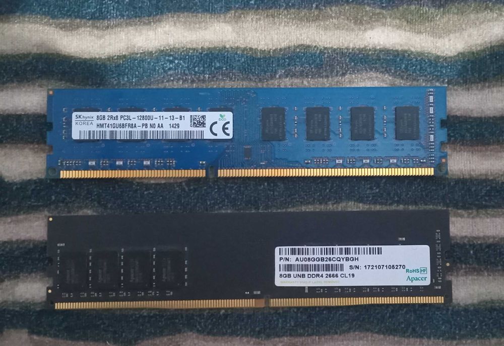 ОЗУ 16gb ddr4 2 плашки