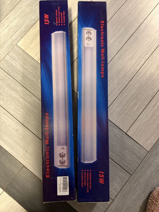 Vand set 2 lampi electronice de perete/blat