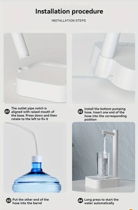 Dispenser apa Pompa electrica inteligenta apa potabila, cui doza