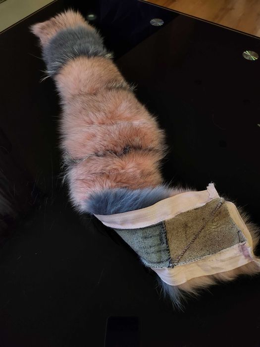 Дамска яка от естествен косъм