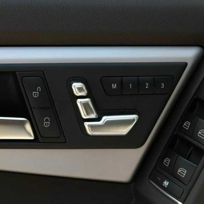 Set butoane reglaj scaun cromate  Mercedes E-class W212 ,C-class W204