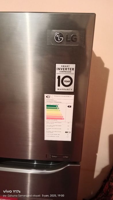 LG Халадилник. Музлаткич холати аъло даражада 6 ой ишлаган