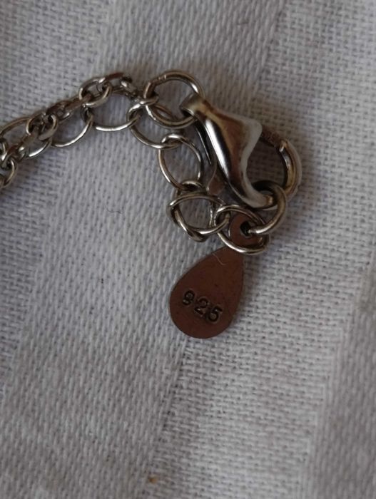 Серебряный кулон и цепочка