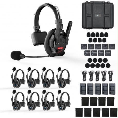 Comunicatie Radio pentru Retail & Restaurante Casti Wireless SYNCO Xtalk XPro9 cu stand USB-C (9 bucati)