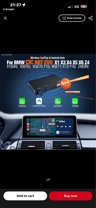 Vand modulator carplay pt navigatie cic (bmw e90 e60 etc)