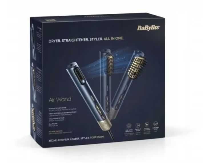 Uscător-ondulator BaByliss Air Wand 3 in 1, 1500W