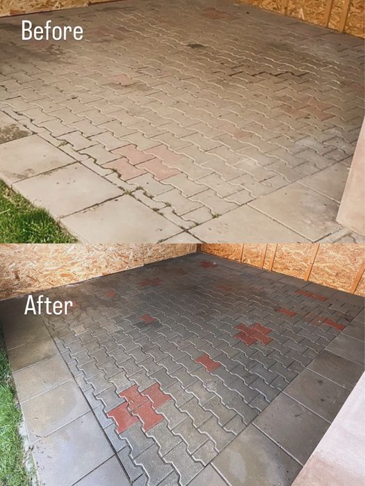 Spălat cu presiune înaltă Brașov - fațade, alei pavaj, terase, trotuare